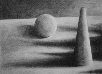 Still Life with Cone and Sphere