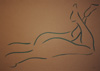 Woman with Legs in the Air